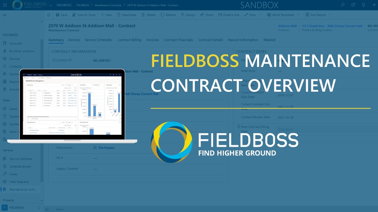 FIELDBOSS Maintenance Contract Overview